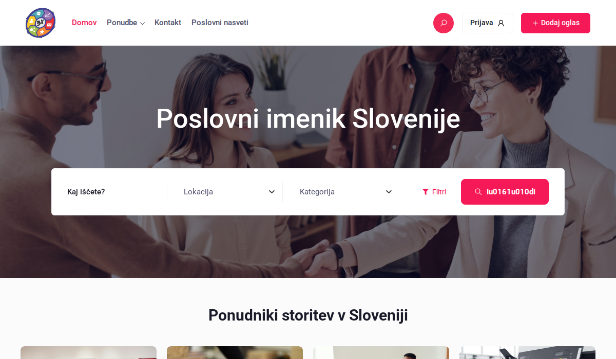 3x.si — poslovni imenik, ki ga Google in AI bralniki dejansko opazijo 2 Posnetek zaslona poslovnega imenika 3x.si