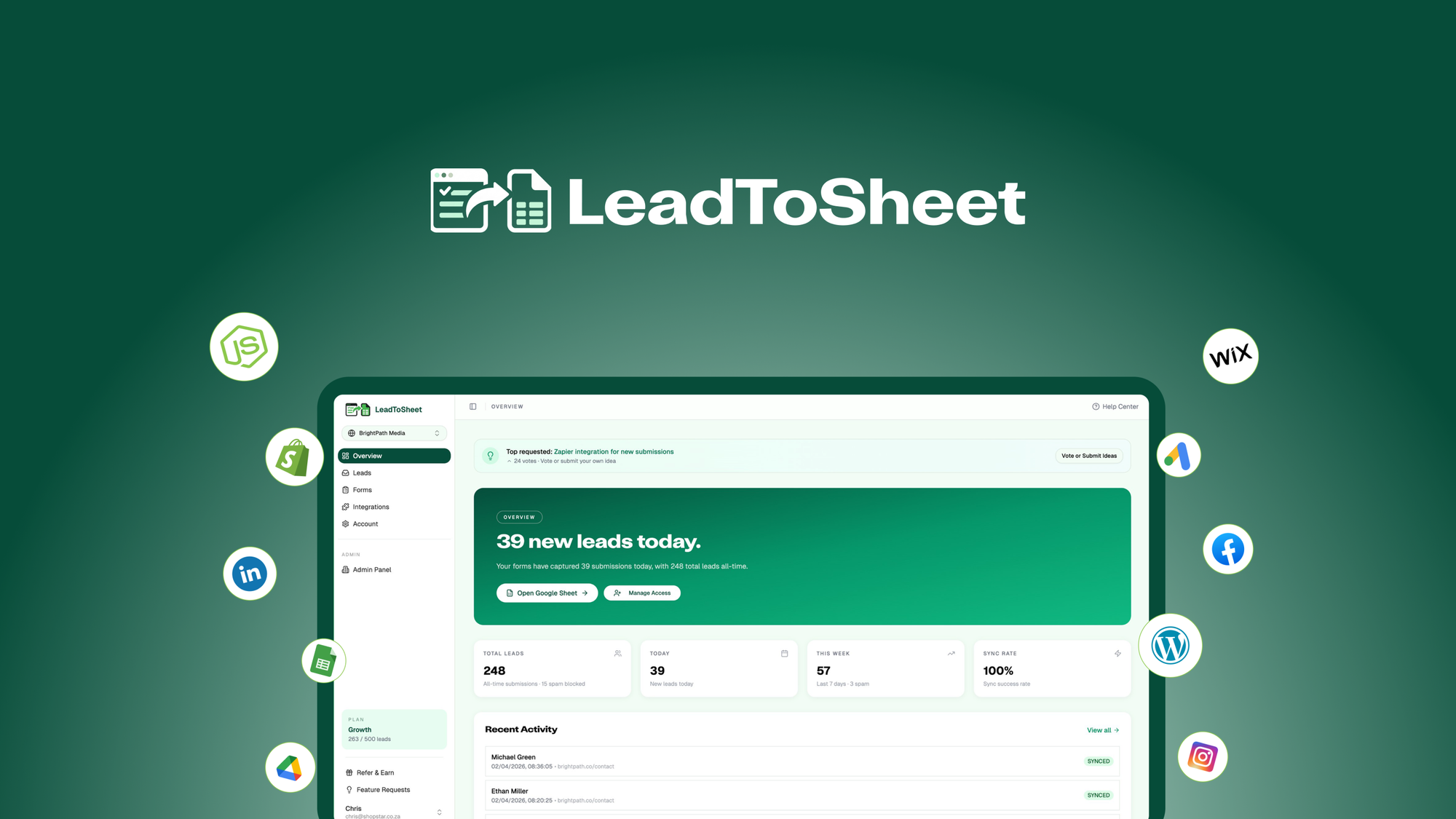 leadtosheet