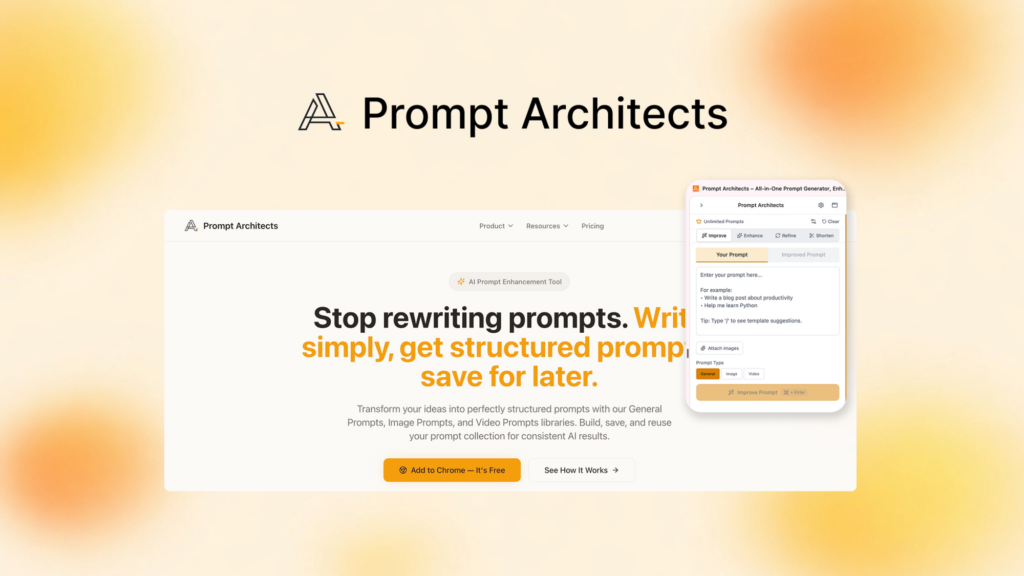 Prompt Architects: Knjižnica promptov za boljše rezultate z AI – enkratna cena na AppSumo 15 prompt architects