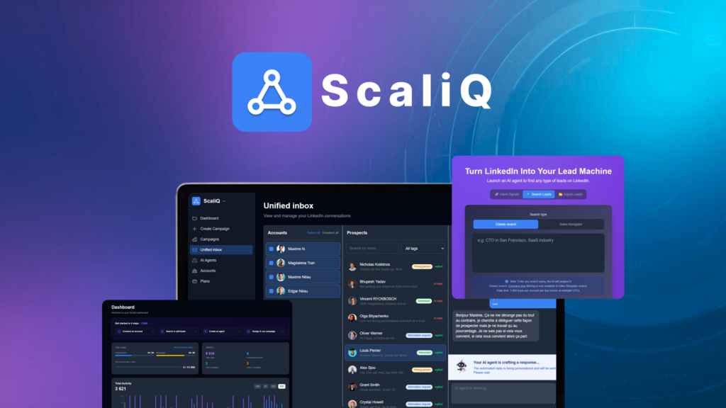 ScaliQ: AI orodje za LinkedIn outreach, ki namesto vas dogovori sestanke 9 scaliq